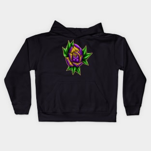 peony purple Kids Hoodie